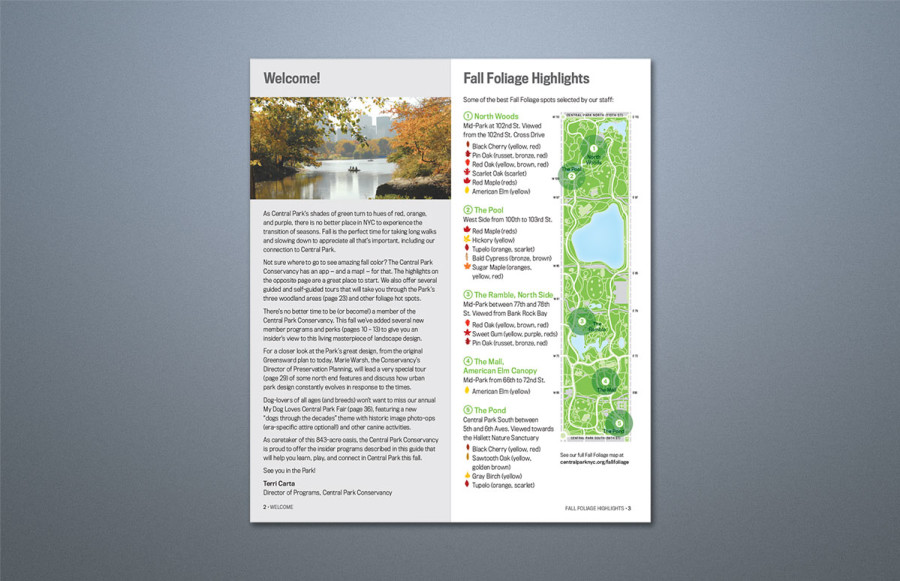 Fall Program Guide: 40 page self-cover booklet. 4” x 9 ¼” upright. Printing 4/4 + AQ 2/sides (5/5). Printing on FSC Certified 70# silk text. Fold, stitch, trim, carton pack.