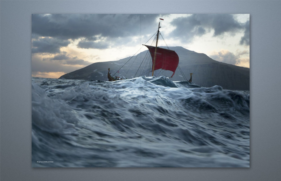 Draken Expeditions
Souvenir Books:
10,000 56 page + cover souvenir books.  8.27” x 11.69” (Euro A4) plus bleed, upright.  Printing 4/4 UV cured inks on UV conformed press.  Cover prints on 120# Bright White Smooth Opaque uncoated cover with registered emboss and k/o type.  Text prints on 100# Bright White Smooth Opaque uncoated text.  Perfect bind with PUR bind glue and hinge scored cover.