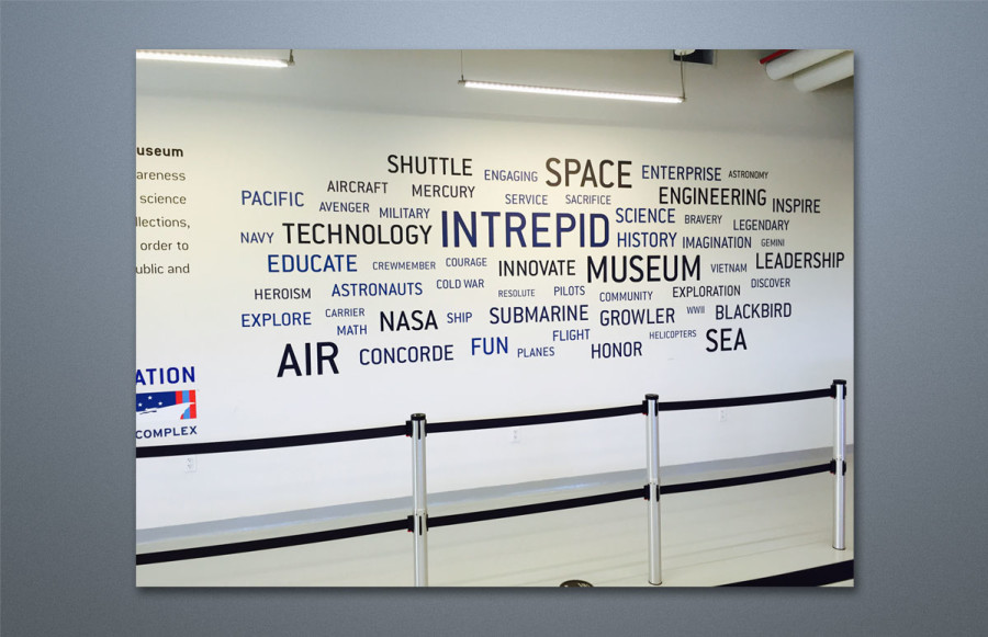 Indoor/Outdoor Signage: Complete signage imaging and installation of various elements in newly opened Visitor Center.  Imaging from client’s files on Self Adhesive Vinyl, Cut Vinyl, Dibond and Perf Vinyl  on all indoor and outdoor way finding signage.  Our responsibility also included creation and installation of Braille signage.