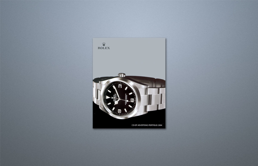 benchmark-rolex1 Co-op Advertising Portfolio: 74 Pages + 6 page fold in cover. Prints 6/6 (4 color process + 2 PMS) + Gloss A/Q 2 sides on 80 lb. McCoy Gloss Cover. Cover prints 6/2 - Process + PMS 877 silver and spot gloss UV over 2 hits silver on 14 pt. Kromkote c2s/cover. Trim, collate and hole punched text, die score cover with pasted-in back page, punch and hidden Wire-O-Bound. Winner 2005 AGC Showcase Award