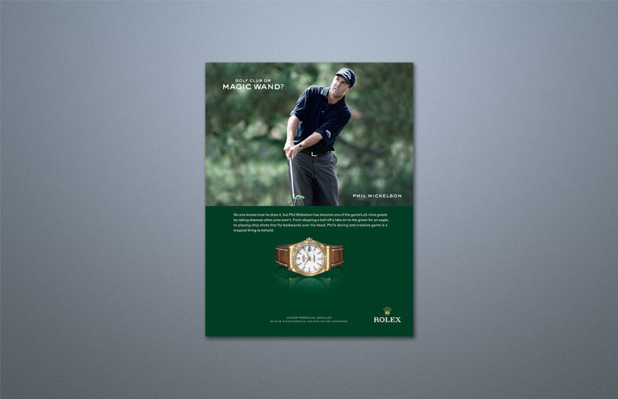 Rolex Co-op Ad: Special co-op ads available as part of the dealer co-op program.