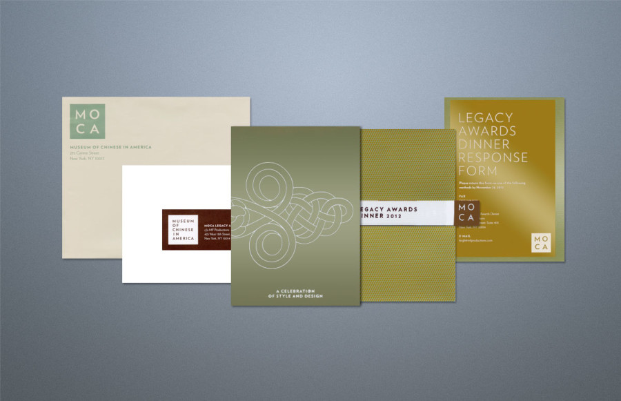 benchmark-topos-design1 Topos Graphics was charged with creating the 5 part Gala invitation set for The Museum Of Chinese in the Americas to commemorate the contribution of the Chinese to the "needle trades” in New York City. Their design solution included foil stamping, printing with metallic inks on silk coated paper and embroidery. The entire project was produced under the threat of Hurricane Sandy and yet it was delivered on the day the storm hit New York!