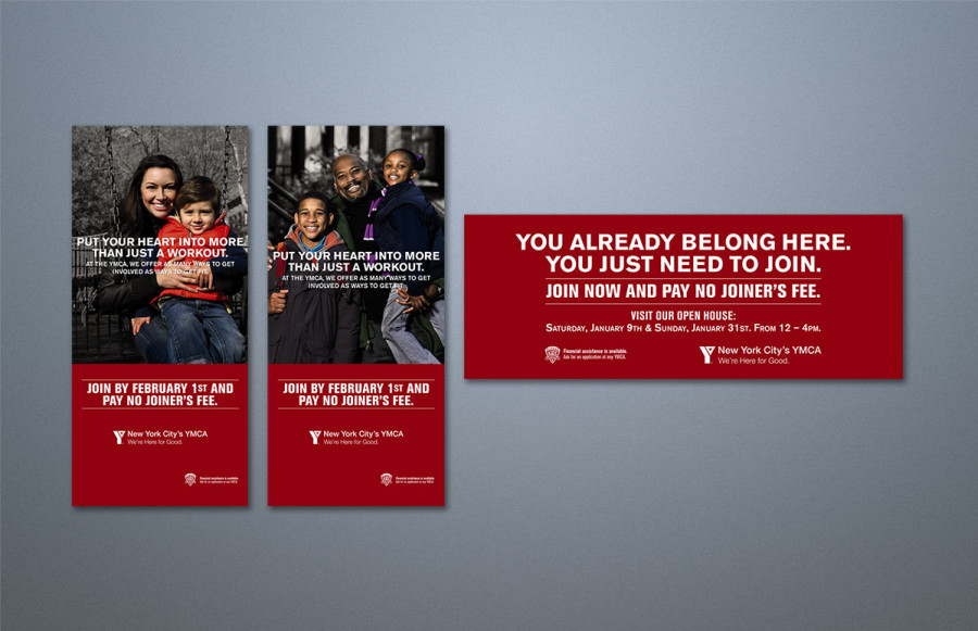YMCA of Greater New York Spring Promotion: Vinyl banners